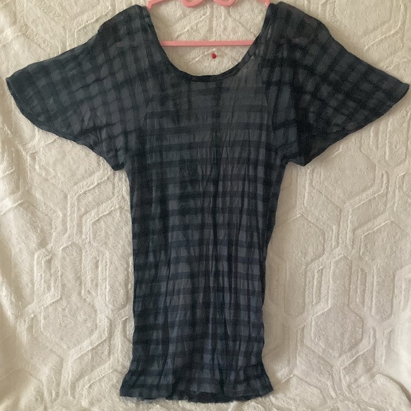 EUC Shot Sleeve Miss Me Top (Cute) - Picture 7 of 10